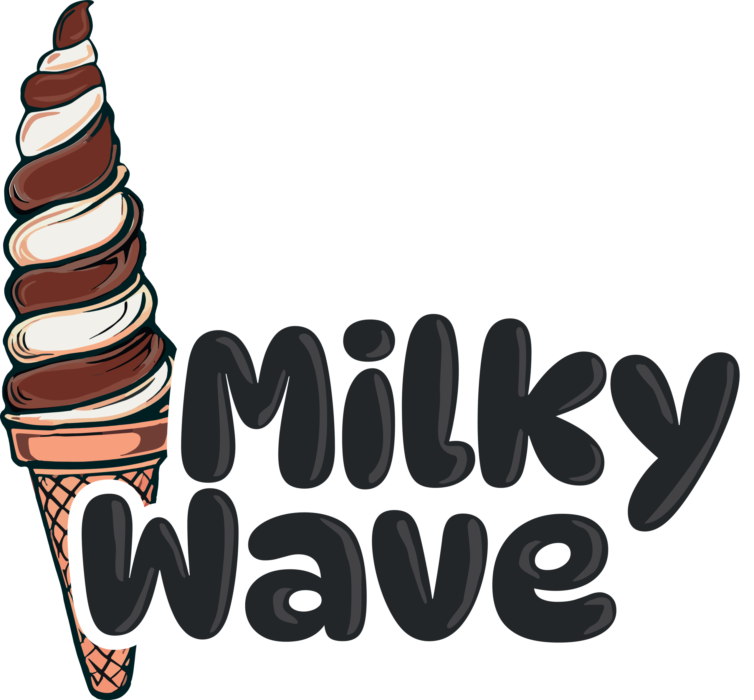 Logo milky wave